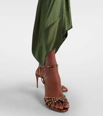 Tequila 85 embellished leather sandals | Aquazzura