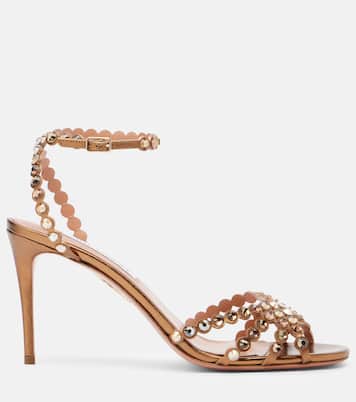 Tequila 85 embellished leather sandals | Aquazzura
