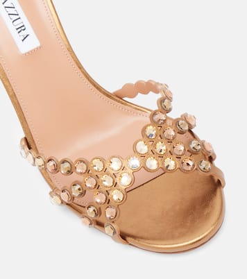 Tequila 85 embellished leather sandals | Aquazzura