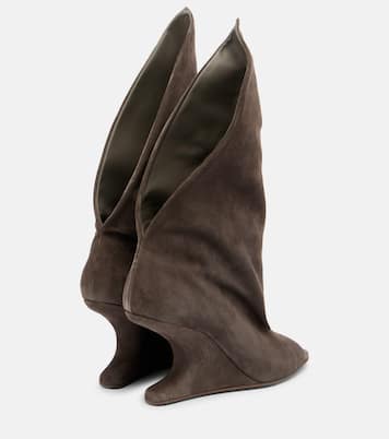 Stiefel Cantilever aus Veloursleder | Rick Owens