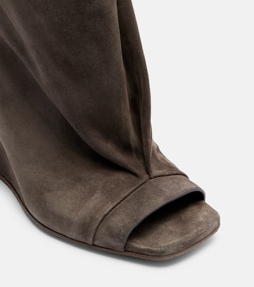 Stiefel Cantilever aus Veloursleder | Rick Owens