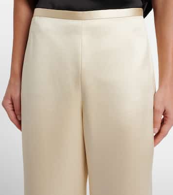 Silk satin straight pants | The Row