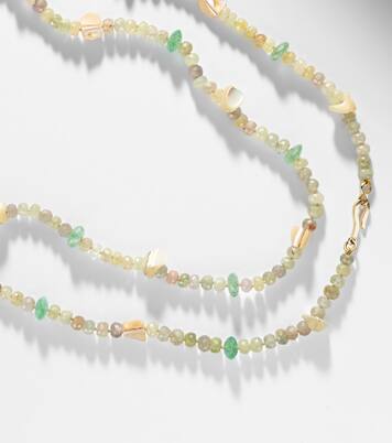 Beaded necklace with gemstones | Ileana Makri
