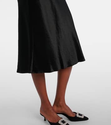 Satin slip midi skirt | Vince