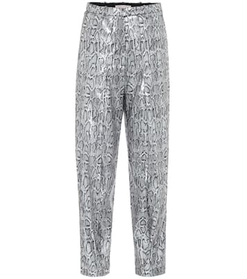 Snake-effect high-rise pants | Christopher Kane