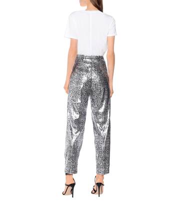 Snake-effect high-rise pants | Christopher Kane