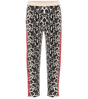 Cropped intarsia knit trackpants | Stella McCartney