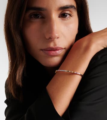 Bracelet Pastel Fireworks en or rose 18 ct, diamants et saphirs | Suzanne Kalan