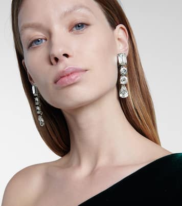 Orecchini pendenti con cristalli | Oscar de la Renta