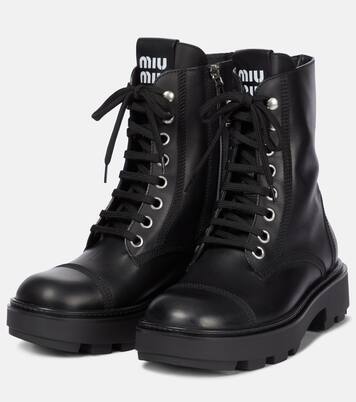 Anfibi in pelle | Miu Miu