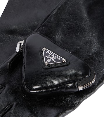 Guanti in nappa con pouch | Prada