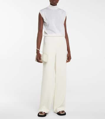 Sandali infradito Ginza in pelle e suede | The Row