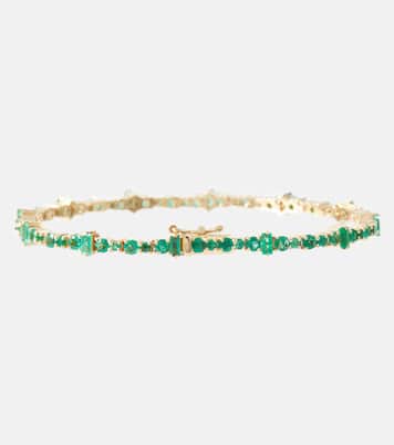 Bracelet Rivulet en or 18 ct et émeraudes | Ileana Makri