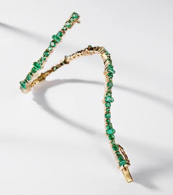 Bracelet Rivulet en or 18 ct et émeraudes | Ileana Makri