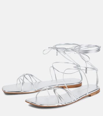 Sandali Sylvie in pelle metallizzata | Gianvito Rossi