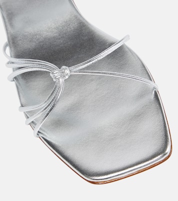 Sandali Sylvie in pelle metallizzata | Gianvito Rossi