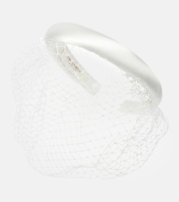Tori Voilette satin headband | Jennifer Behr