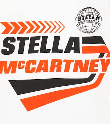 Top in cotone con stampa del logo | Stella McCartney Kids