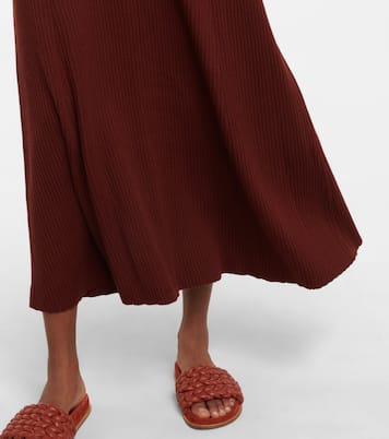 Ribbed-knit wool and cashmere maxi dress | Chloé