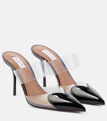 Mules Cœur mit Lackleder | Alaïa