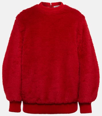 Sudadera Carmine de teddy en mezcla de lana | Max Mara