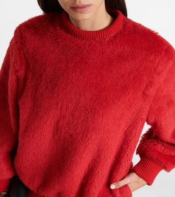 Sudadera Carmine de teddy en mezcla de lana | Max Mara