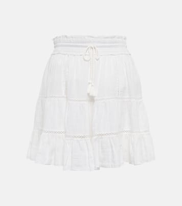 Lioline cotton and linen-blend miniskirt | Marant Etoile