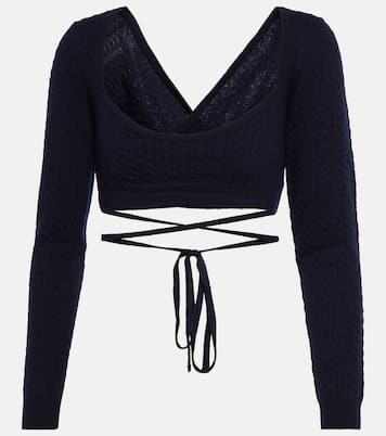 Jersey de lana y cachemir cropped | Patou