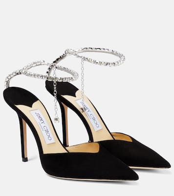 Pumps Saeda 100 in suede | Jimmy Choo