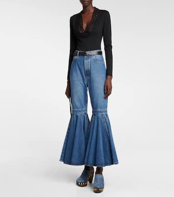 Le Sabot denim mules | Alaïa