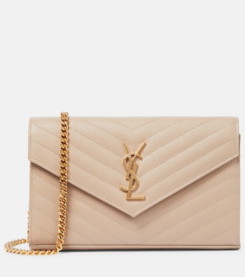 Cassandre matelassé leather wallet on chain | Saint Laurent