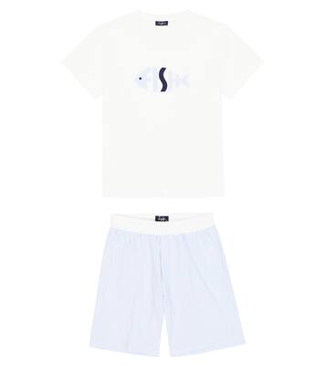 Cotton T-shirt and shorts set | Il Gufo
