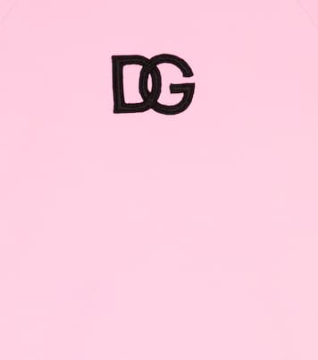 Kleid DG aus einem Baumwollgemisch | Dolce&Gabbana Kids