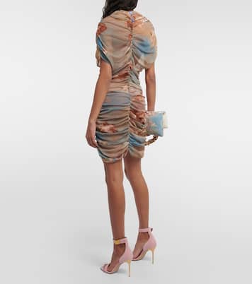 Robe imprimée en tulle | Balmain
