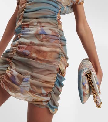 Robe imprimée en tulle | Balmain
