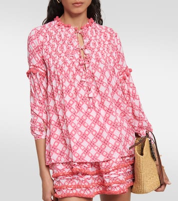 Bedruckte Bluse Clara | Poupette St Barth