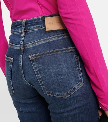 Jean slim Girlfriend à taille mi-haute | AG Jeans