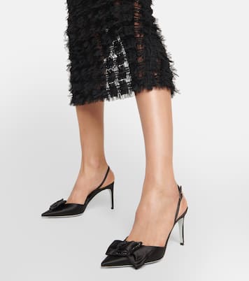 Pumps in raso con fiocco | Rene Caovilla