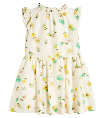 Robe Chrissy en soie à fleurs | Bonpoint
