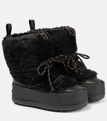Botas de nieve de tejido Teddy | Max Mara