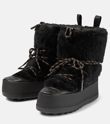 Botas de nieve de tejido Teddy | Max Mara