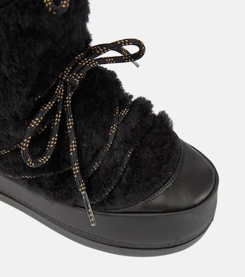 Botas de nieve de tejido Teddy | Max Mara