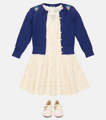 Bestickter Cardigan aus Baumwolle | Polo Ralph Lauren Kids