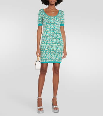 Versace Allover intarsia minidress | Versace
