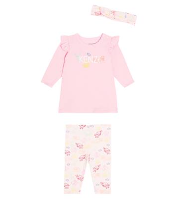 Bebé - set de vestido, leggings y diadema de algodón | Kenzo Kids