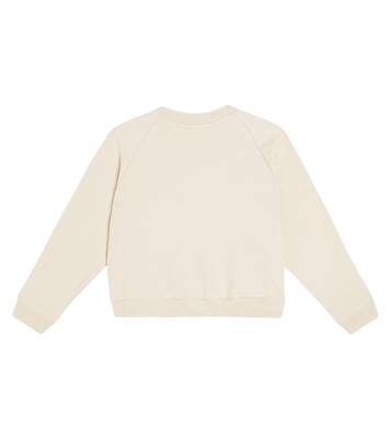 Sudadera de algodón con aplique floral | Il Gufo