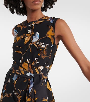 Printed silk midi dress | Erdem