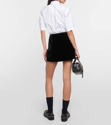 Minirock aus Samt | Miu Miu