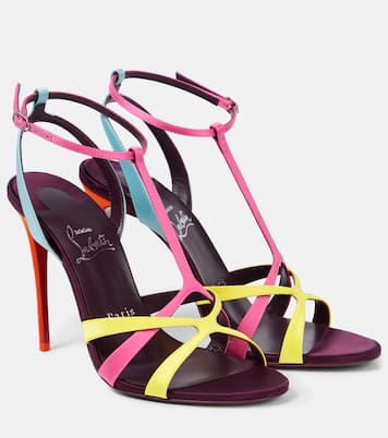 Tangueva 100 satin sandals | Christian Louboutin