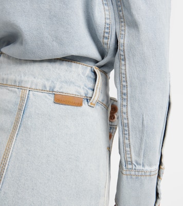 Falda midi August en denim | Zimmermann